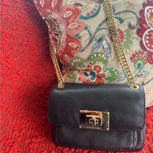 Michael Kors Black and Gold Crossbody Bag